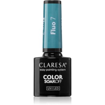 Claresa SoakOff UV/LED Color Fluo lac de unghii sub forma de gel - imagine 2